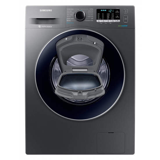 Samsung 9.0 Kg Inverter Fully-Automatic Front Loading Washing Machine (Silver, Hygiene Steam) - WW91K54E0UX