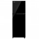 TOSHIBA 252L DOUBLE DOOR REFRIGERATOR BLACK UNI GLASS FINISH GR-RT302WE-PMI(UK)